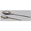 Image 3 : 2 Estate Antique Rattail Serving Spoons