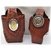 Image 1 : 2 Estate Tooled Leather Flip Phone Holders