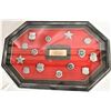 Image 1 : Framed Old West Replica Badges Display