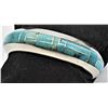 Image 4 : Zuni Sterling Inlay Turquoise Cuff Bracelet