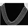 Image 1 : Estate German Chain Mail Silver Tone Choker
