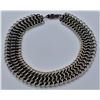 Image 2 : Estate German Chain Mail Silver Tone Choker