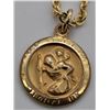 Image 5 : Estate Theda 1/20 14K GF St. Christopher Necklace