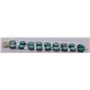 Image 2 : Larimar or Turquoise Bead Bracelet and Earrings