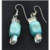 Image 5 : Larimar or Turquoise Bead Bracelet and Earrings