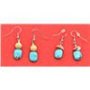 Image 3 : 4 Pairs of Earrings, 3 are Turquoise