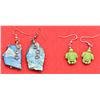 Image 4 : 4 Pairs of Earrings, 3 are Turquoise