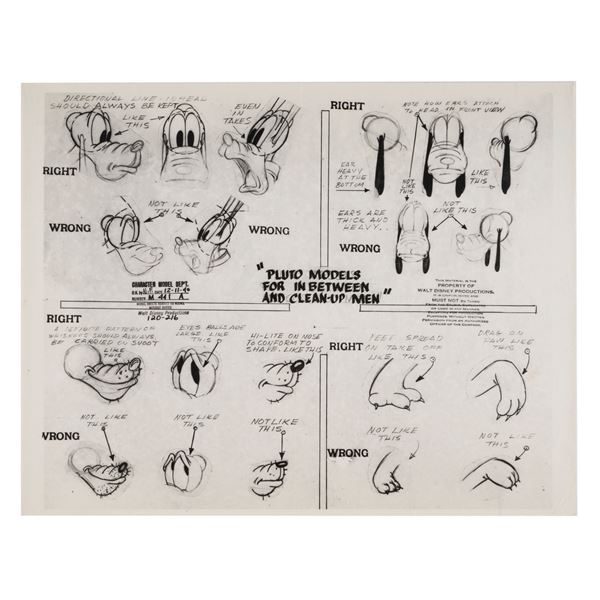 A Pluto Model Sheet.