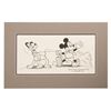 Image 1 : An Original Mickey & Pluto Drawing by W. Langley.