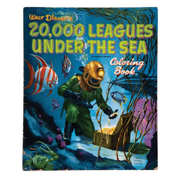 20,000 Leagues Under the Sea Coloring Book by Whitman.