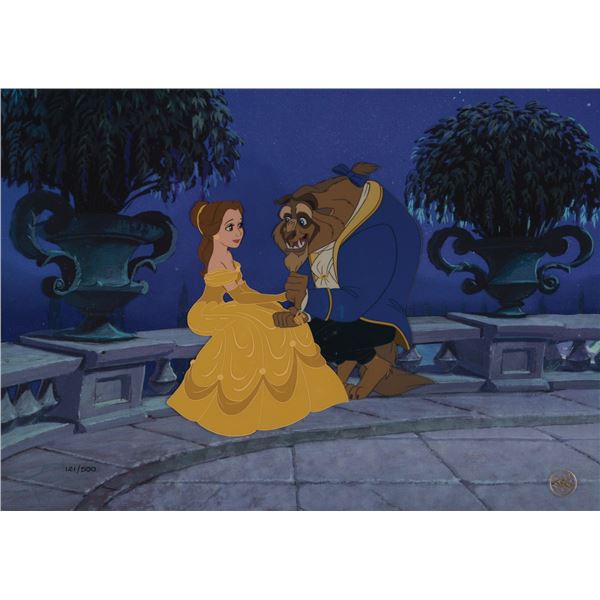 A Beauty and the Beast Hand Painted Limited Edition Cel.