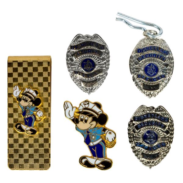 A Disneyland Security Department Cast Member Pin Set.