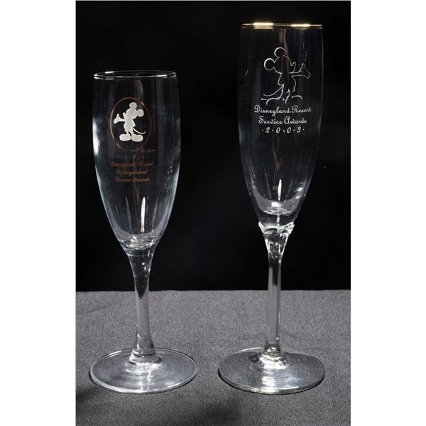 A Pair of Cast Member Champagne Flutes.