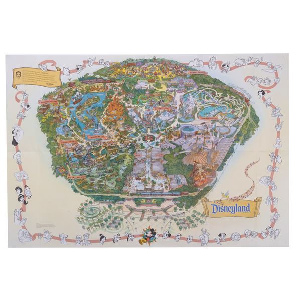 A Disneyland Park 1999 Souvenir Map.
