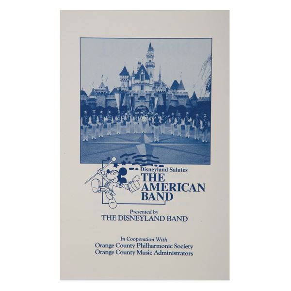 A  Disneyland Salutes the American Band  Program.