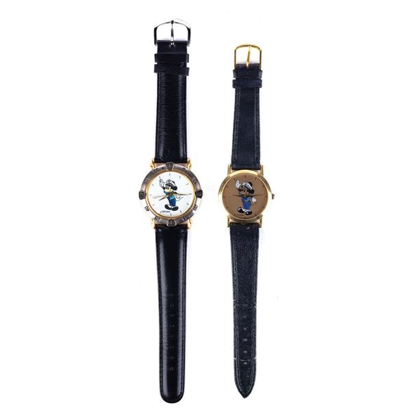 A Pair of Mickey Mouse Disneyland Security Watches.