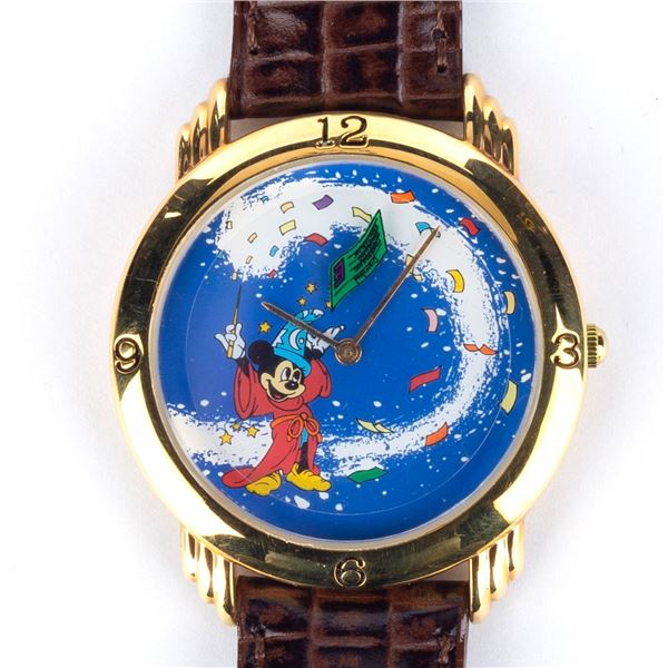 A Mickey Mouse Sorcerer's Apprentice E-Ticket Watch.