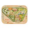 Image 1 : A Disneyland Map Aluminum Tray.