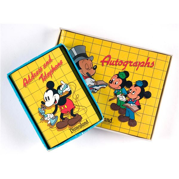 A Disneyland Autograph Book and Address Book.