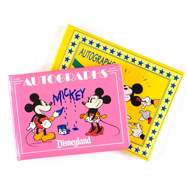 A Pair of Disneyland Autograph Books.