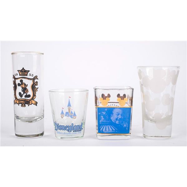 A Collection of Disneyland Shot Glasses.