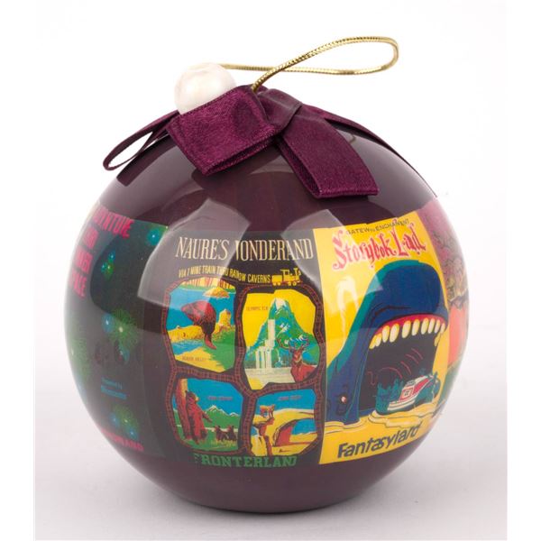 A Disneyland Attraction Poster Holiday Ornament.