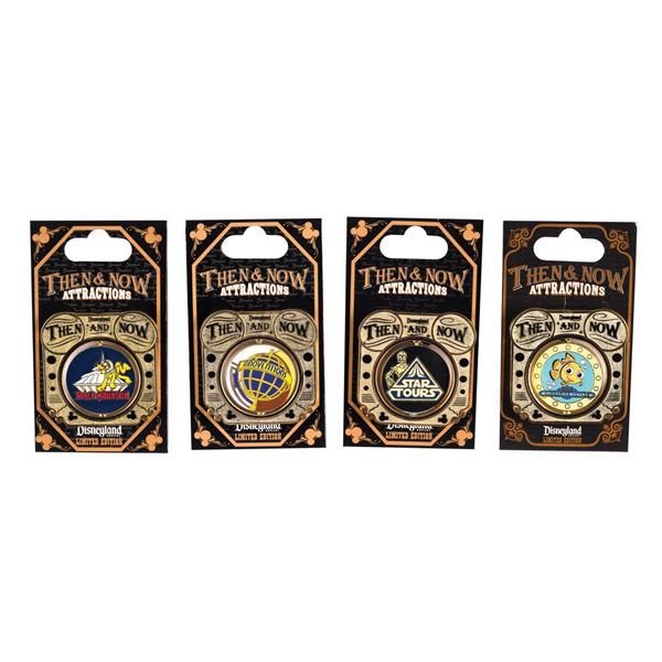 A Set of "Then and Now" Pins.