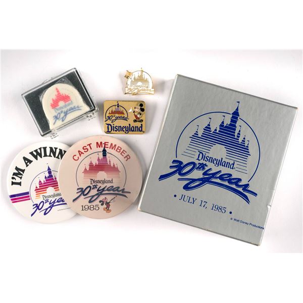 A Collection of Disneyland 30th Birthday Items.