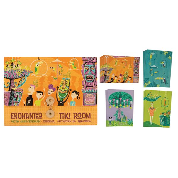 A Shag Enchanted Tiki Room 40th Card & Envelope Set.