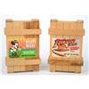 Image 1 : A Pair of Adventureland Wooden Candy Boxes.