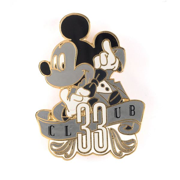 An  All Dressed-Up  Mickey Club 33 Pin.