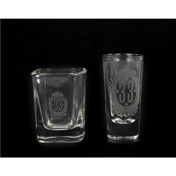 A Pair of Club 33 Shot Glasses.
