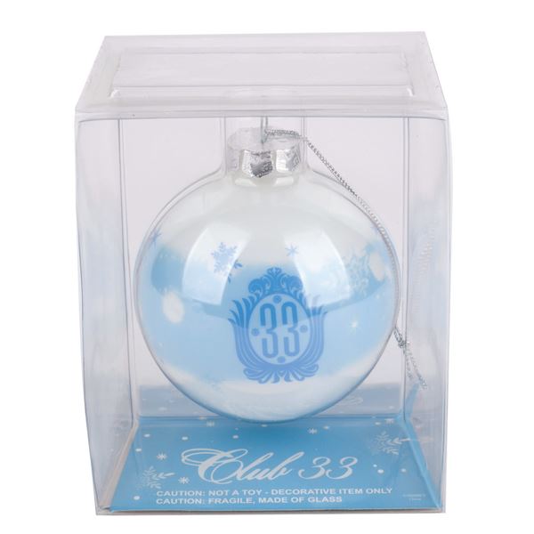 A Club 33 Glass Ornament.