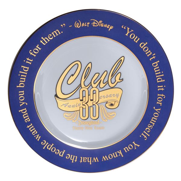 A 35th Anniversary Club 33 Plate.