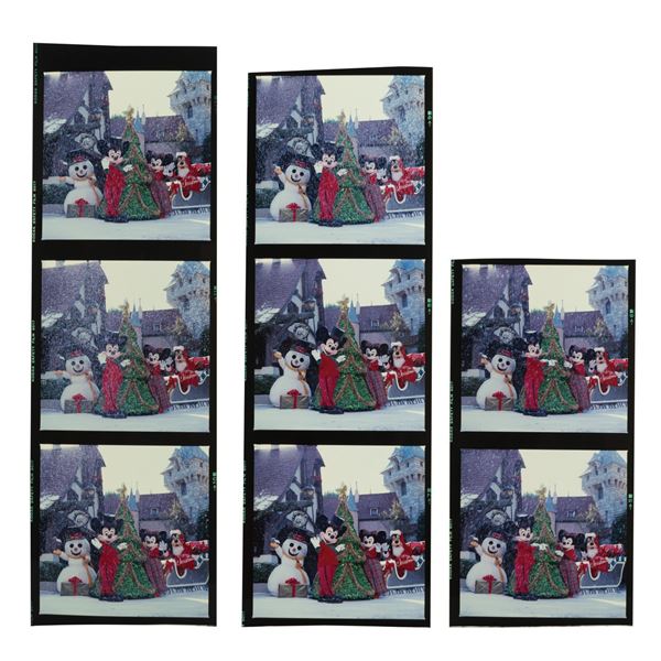 Disneyland Mickey's Christmas Chalet Transparencies.