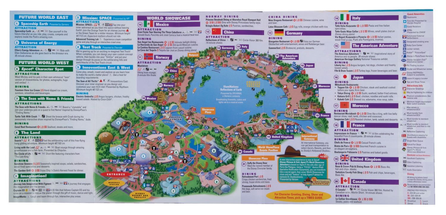 A Collection of Walt Disney World Gate Flyers.