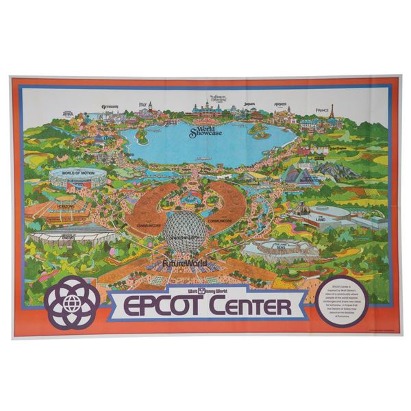 1982 EPCOT Souvenir Map.