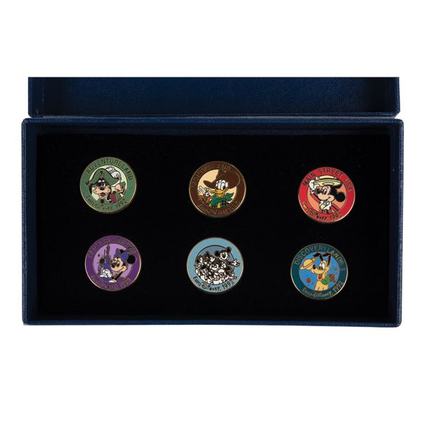 A Euro Disney Opening Year Commemorative (6) Pin Set.