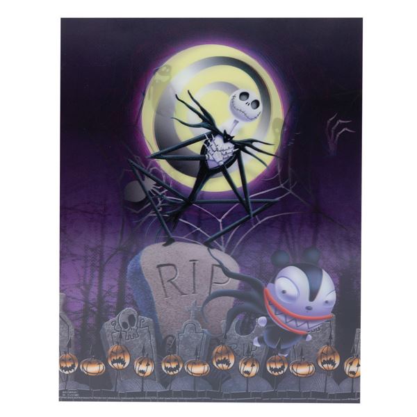 A Nightmare Jack Skellington Lenticular Placemat.