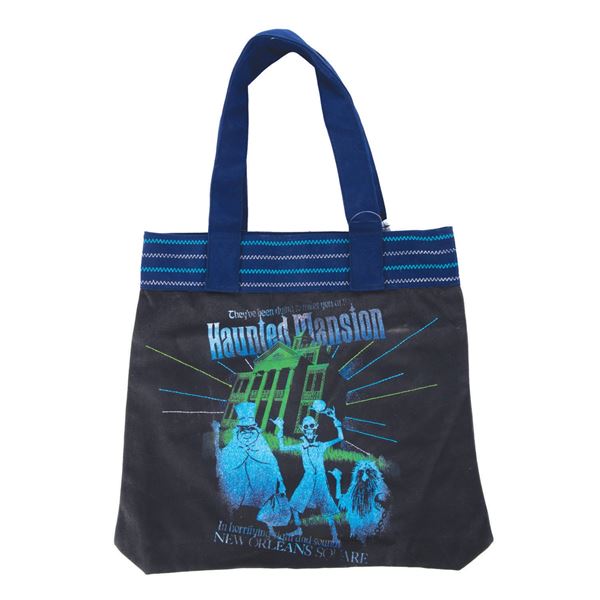 A Haunted Mansion Attraction Poster Tote Bag.