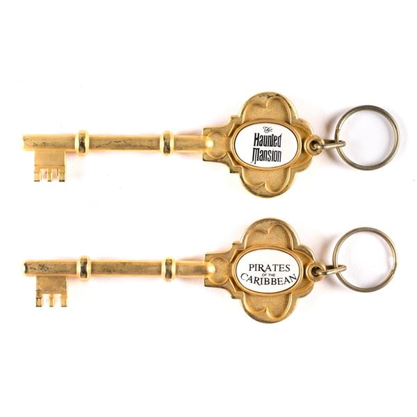 A Pair of New Orleans Square Souvenir Keyrings.