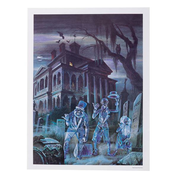 A Print of the 1974 Disney News Haunted Mansion Cover.