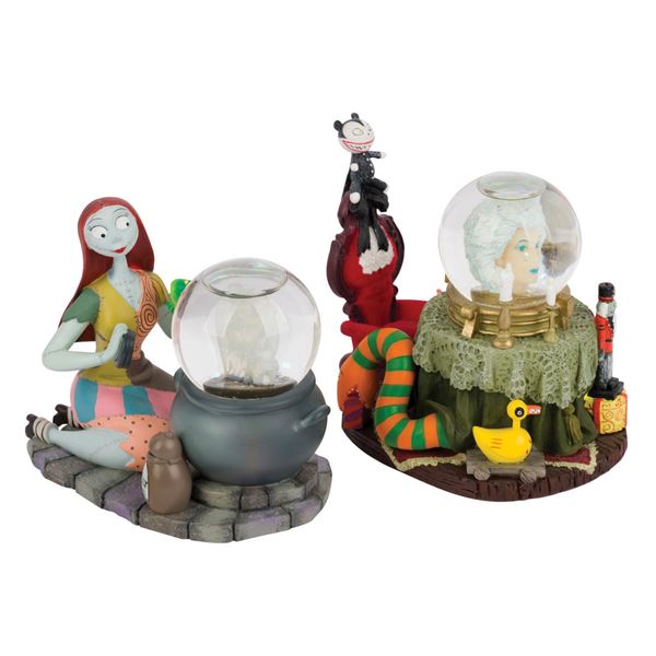 A Pair of Haunted Mansion Nightmare Snow Globes.