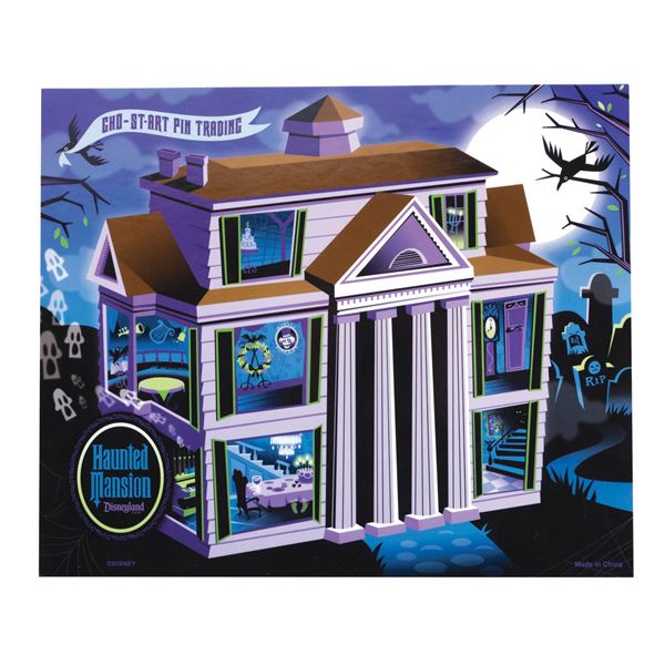 A Haunted Mansion "Gho-St-Art" Pin Trading Card.