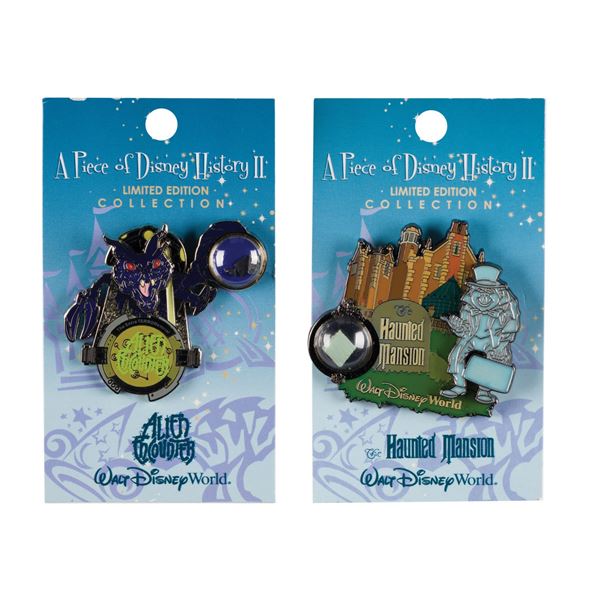 A Pair of "Piece of Disney History" Pins.