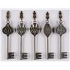 Image 1 : A Collection of (5) Haunted Mansion Keys.
