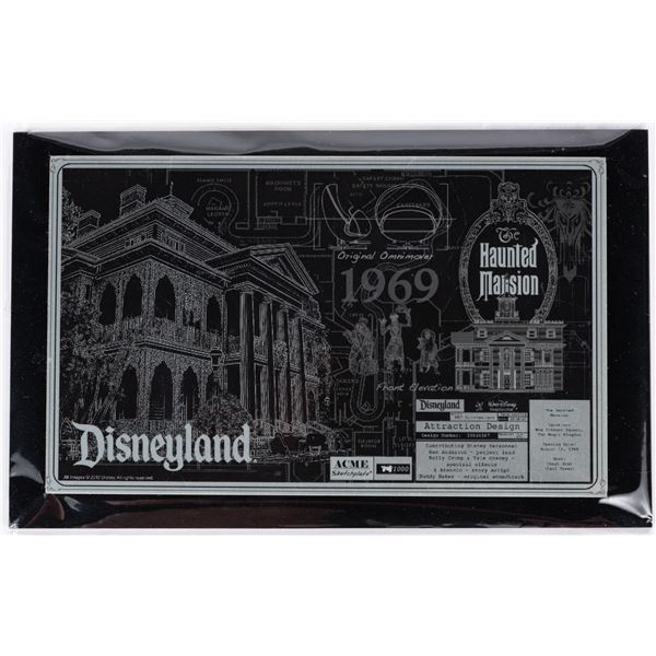 A Limited Edition Haunted Mansion ACME Sketchplate.