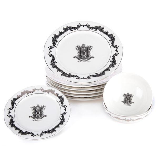 A Set of (9) Haunted Mansion Master Gracey Plates.