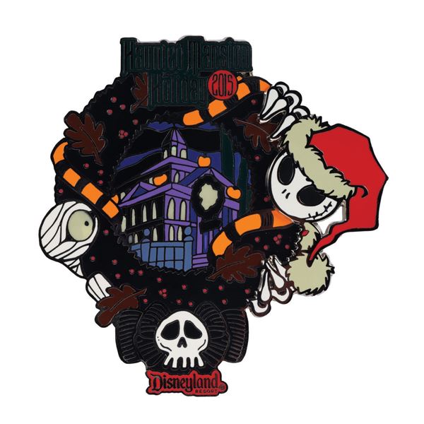 A Haunted Mansion Holiday Jack & Mummy Boy Pin.