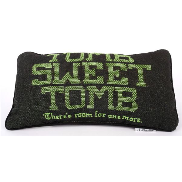 A Haunted Mansion  Tomb Sweet Tomb  Throw Pillow.